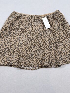American Eagle Leopard Print A-Line Mini Skirt NWT Size M